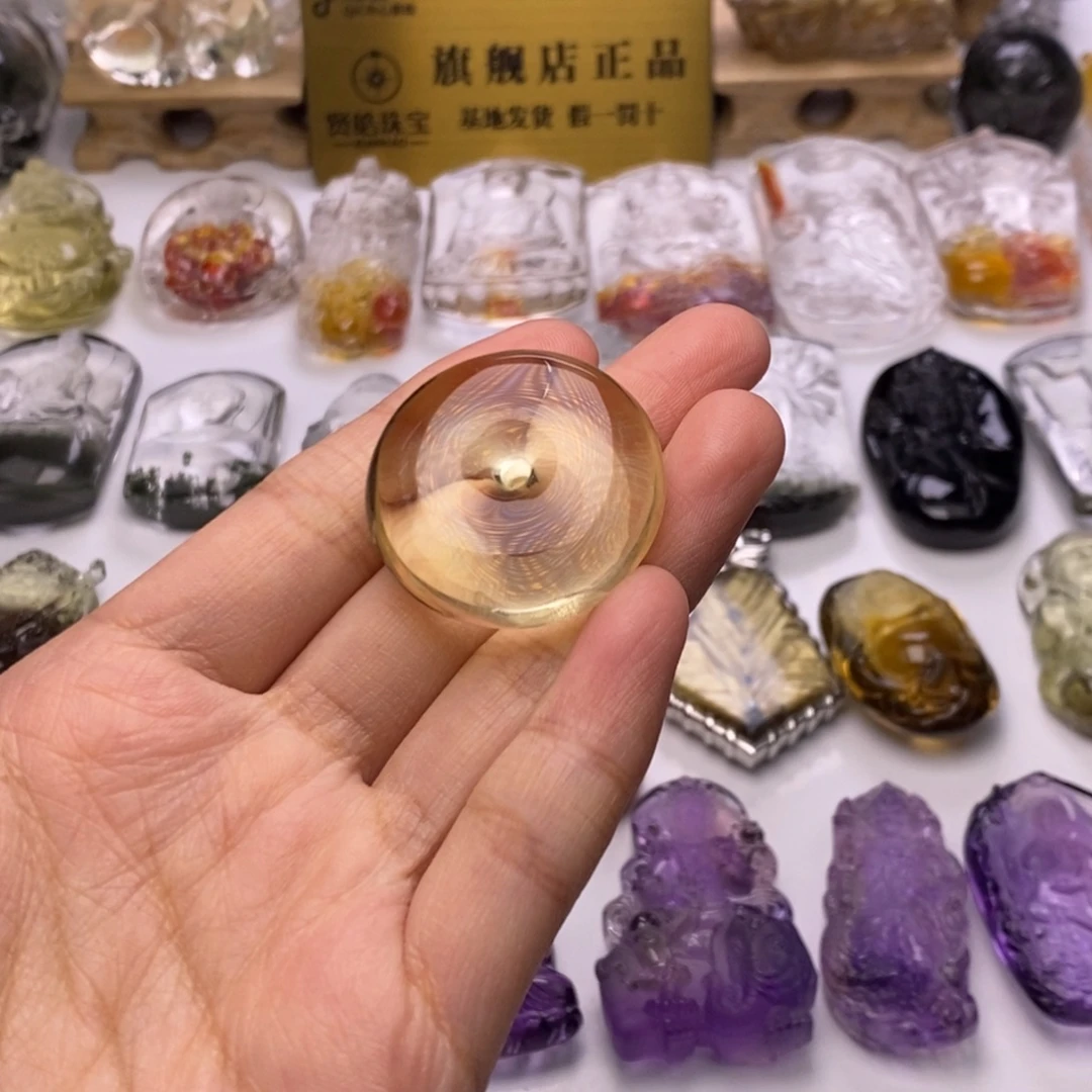 大***好水晶颈饰未镶嵌定制