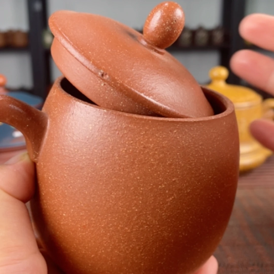 【闪购商品】茶杯紫砂宜兴原矿紫砂盖杯微瑕