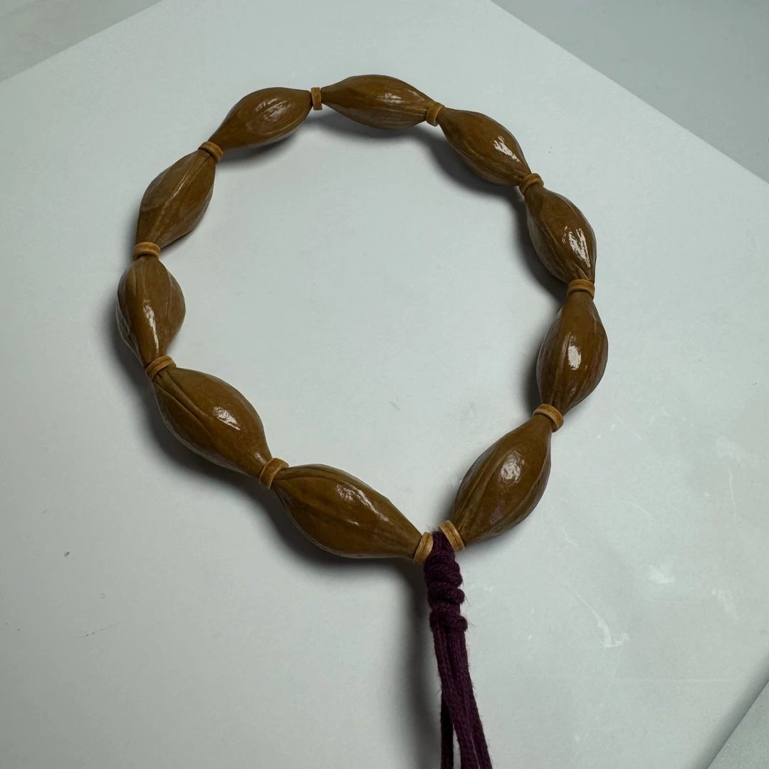 【小马】小尺寸 超稀有梅林铁核三面佛 直心料 高规整度 橄榄核手串