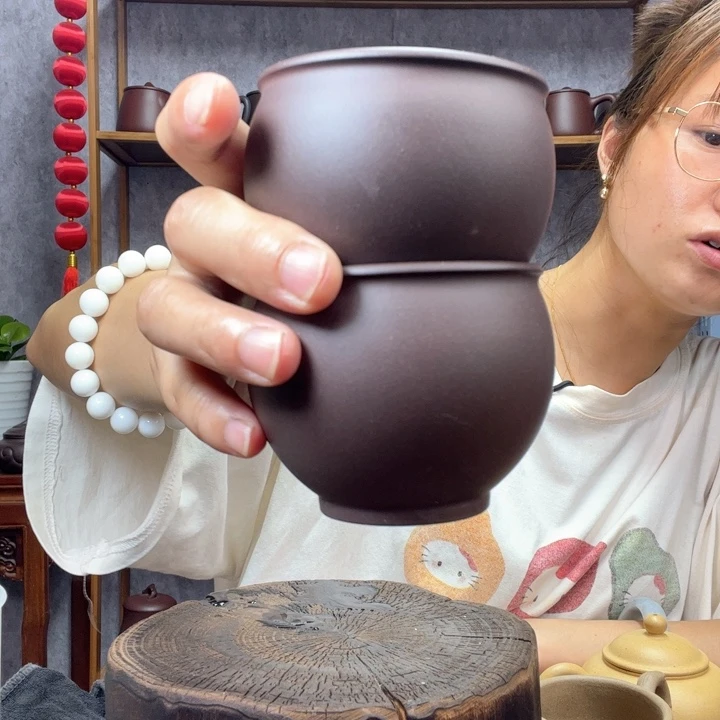 茶杯紫砂原矿紫砂杯