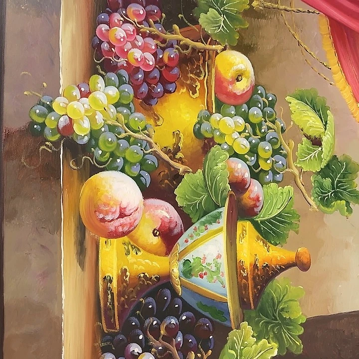 油画恭喜嘻嘻仔仔细细