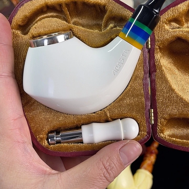 *****海泡石烟斗大号素面火山