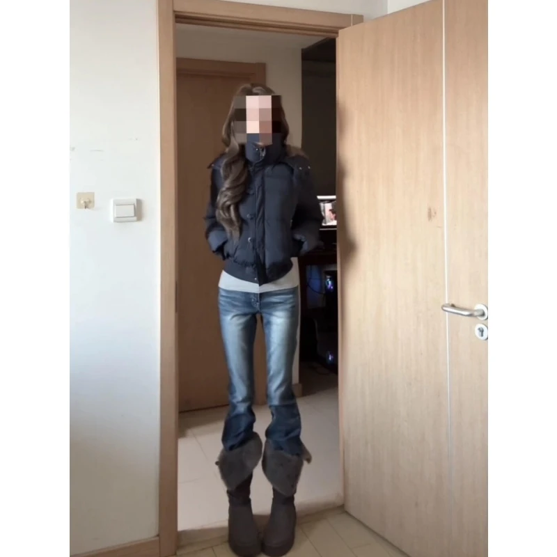 MARIE.COCO秋冬复古毛领高级收腰夹克棉服保暖加厚外套潮流女装