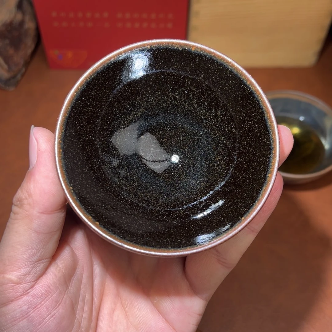 茶盏柴烧全手工建窑建盏茶盏