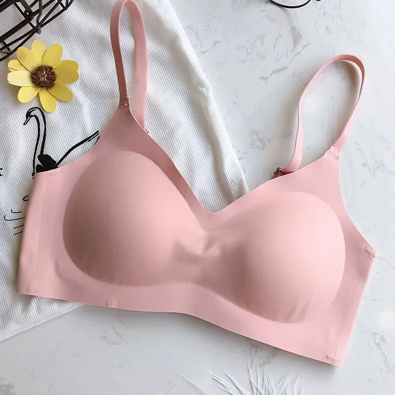 无痕美背女后排扣无钢圈小胸聚拢背心(无痕款)A156