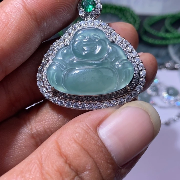 翡翠未镶嵌颈饰天然翡翠