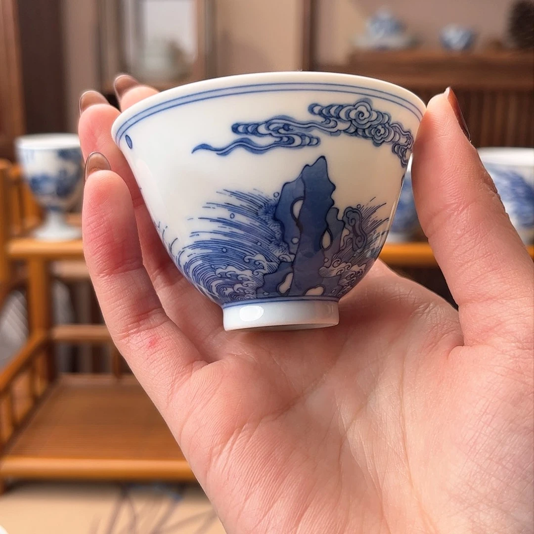 清****）微瑕陶瓷手工手绘11