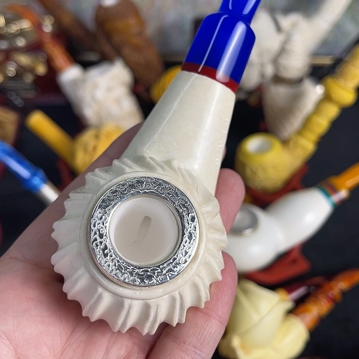 海泡石烟斗大号螺旋飞碟牛头110