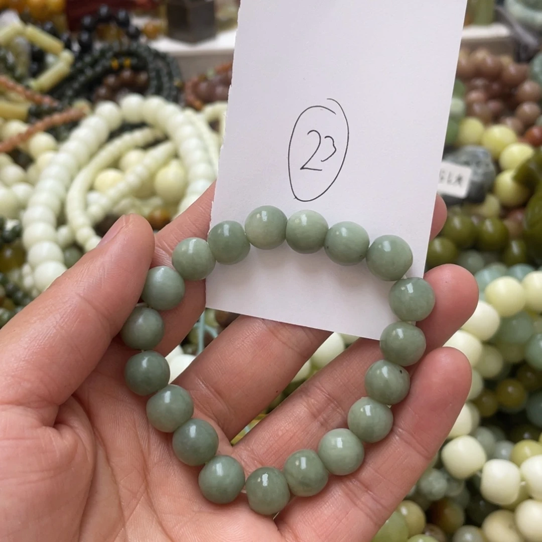 蛇纹石玉手链未镶嵌