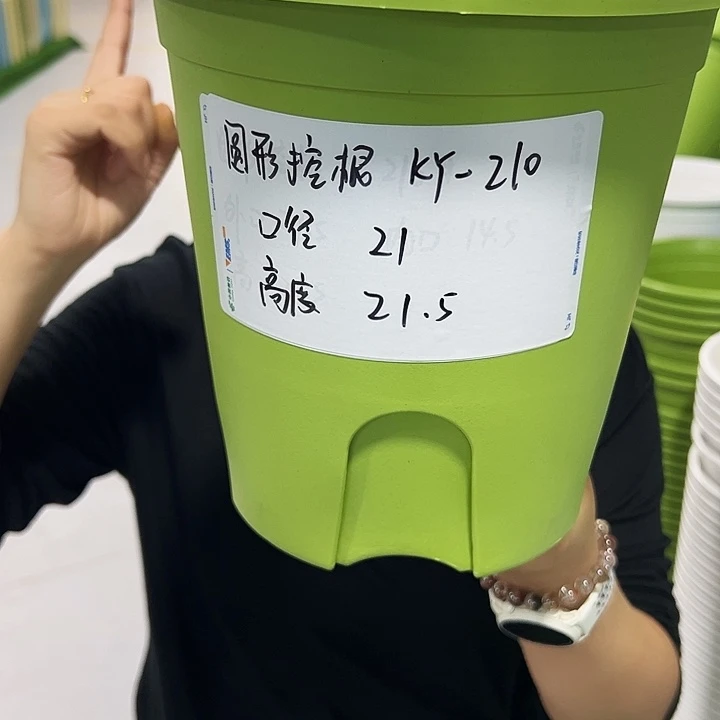 正品圆控口21高21果绿无托8只