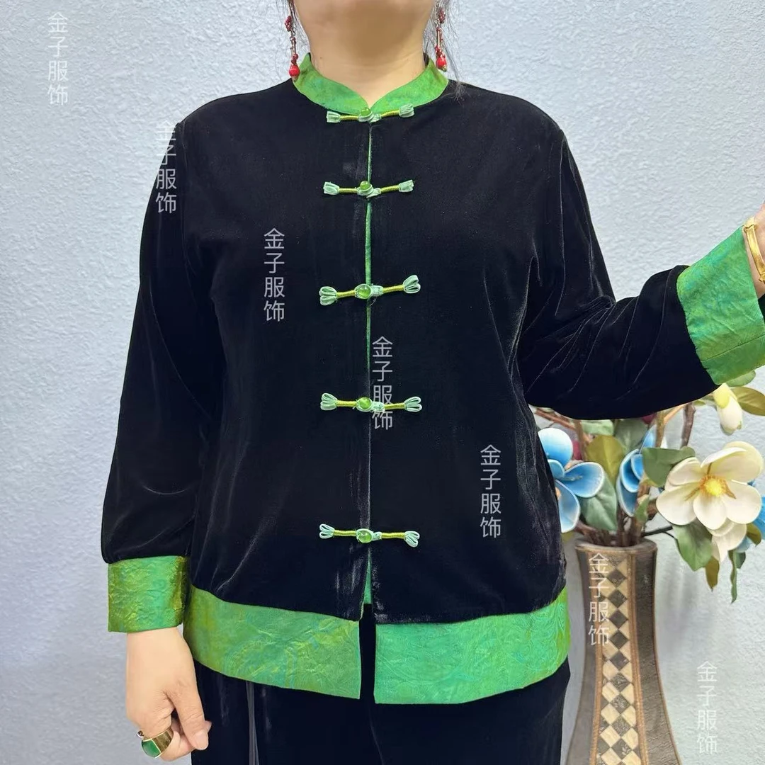 P0-2530上衣气质时尚休闲百搭中国风妈妈装