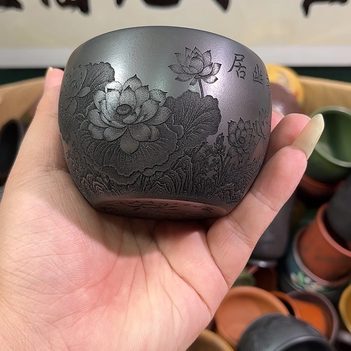 茶杯紫砂全手工紫砂主人杯