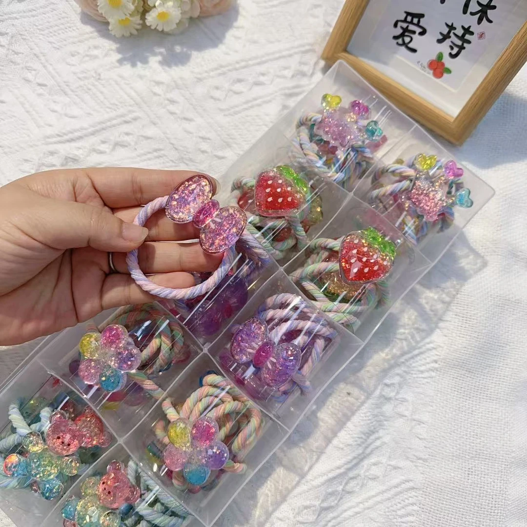 手工卡通头绳一盒100根（拼装）