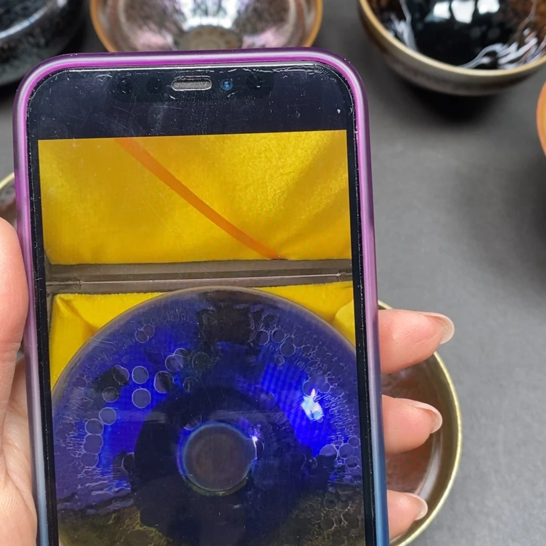 曾***海茶盏建窑建盏主人杯大撇口