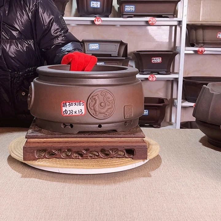 紫砂花盆紫砂花盆