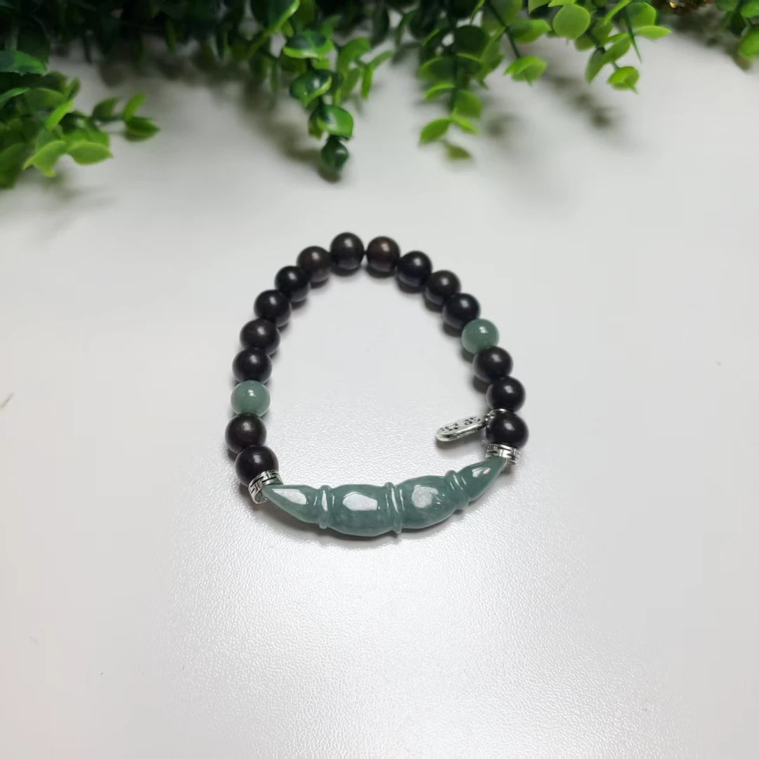 Q263【赵小姐】时尚百搭翡翠单圈手链