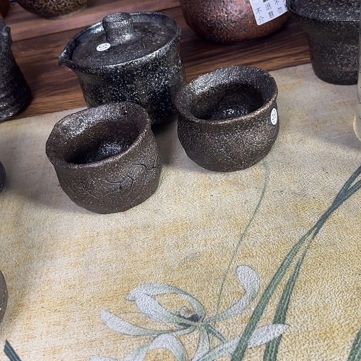 珍**姐荥经黑砂茶具快泡器+杯子2福利