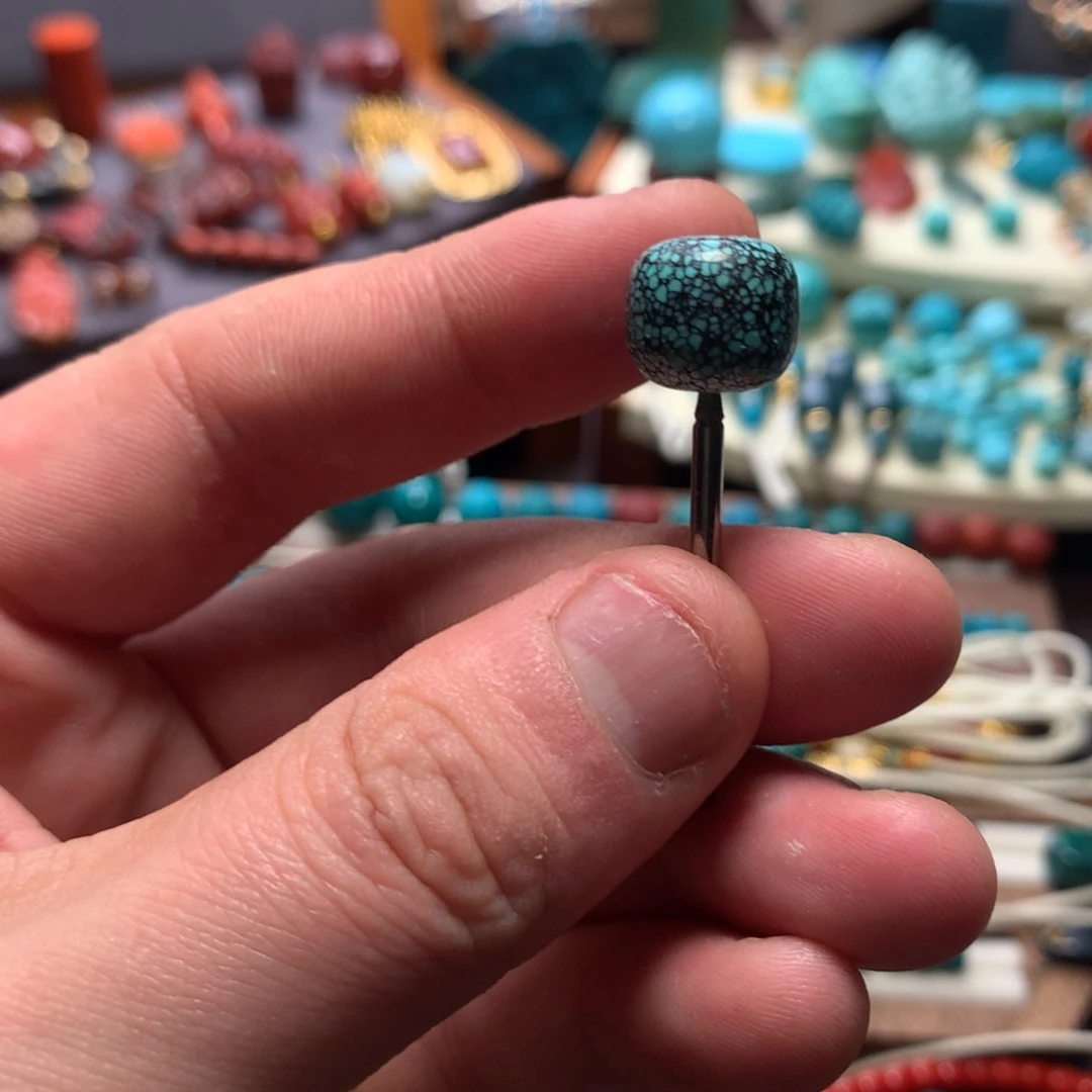 绿松石未镶嵌网花老型