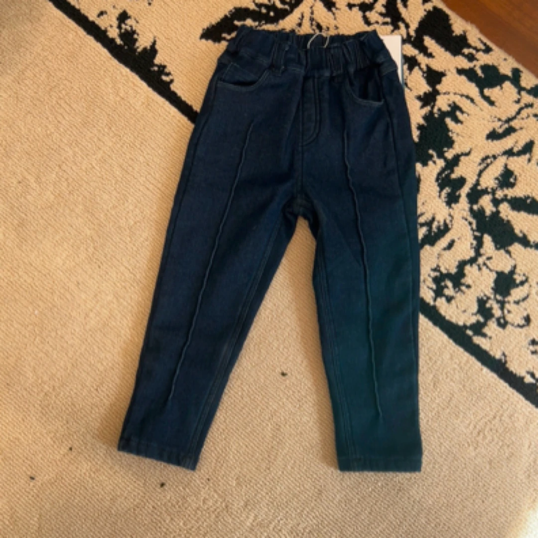 【编号P358】243281454-06-儿童压条牛仔裤兰色-VOOTOO