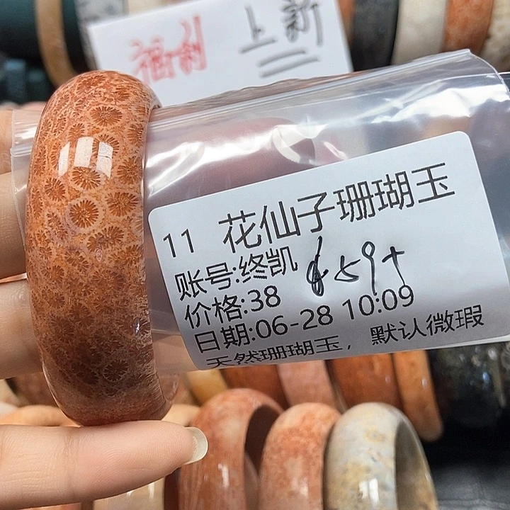 硅化珊瑚（珊瑚玉）11未镶嵌终*11