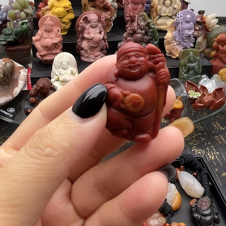 石英质玉未镶嵌手把件
