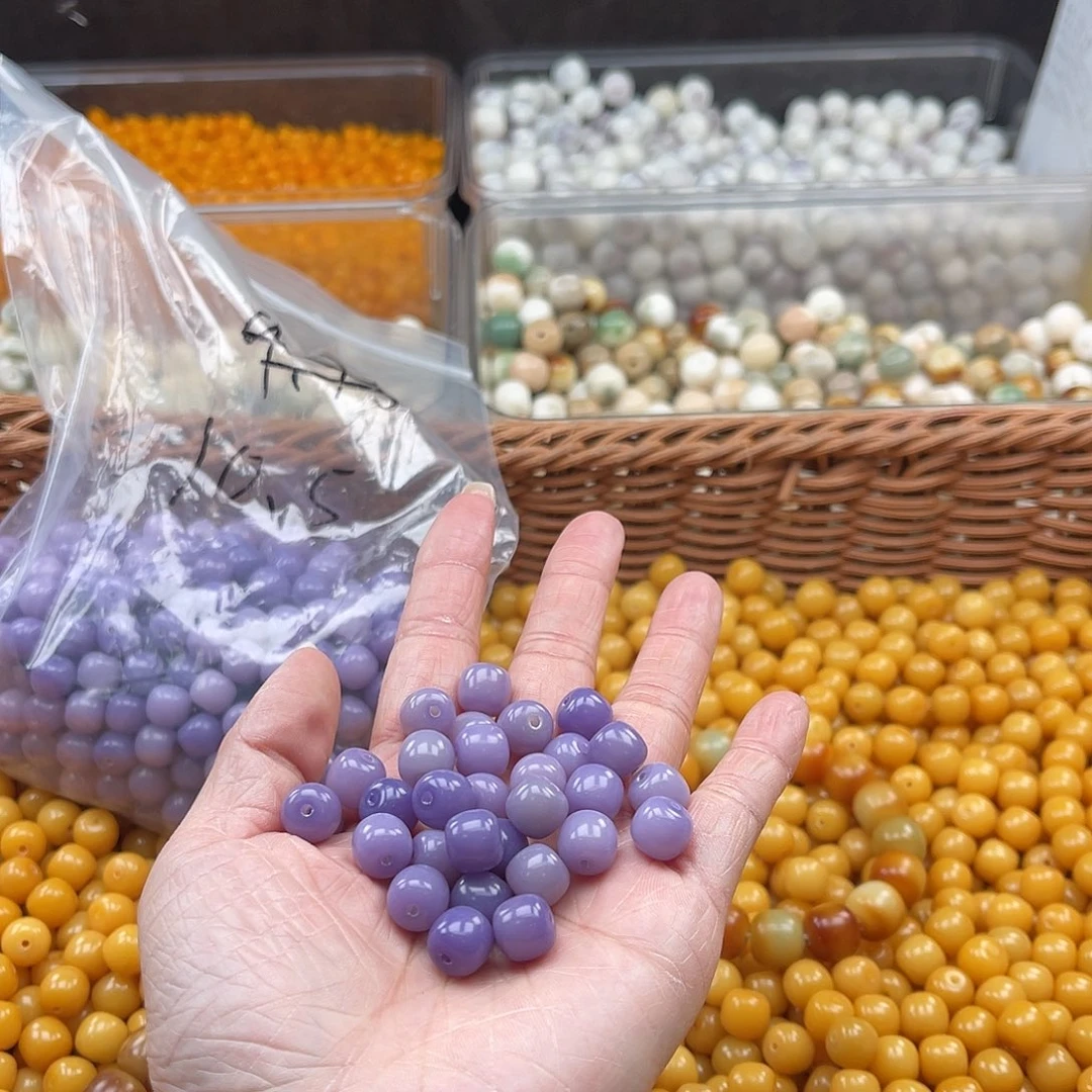 白玉菩提吊坠Q/10mm/100+10颗