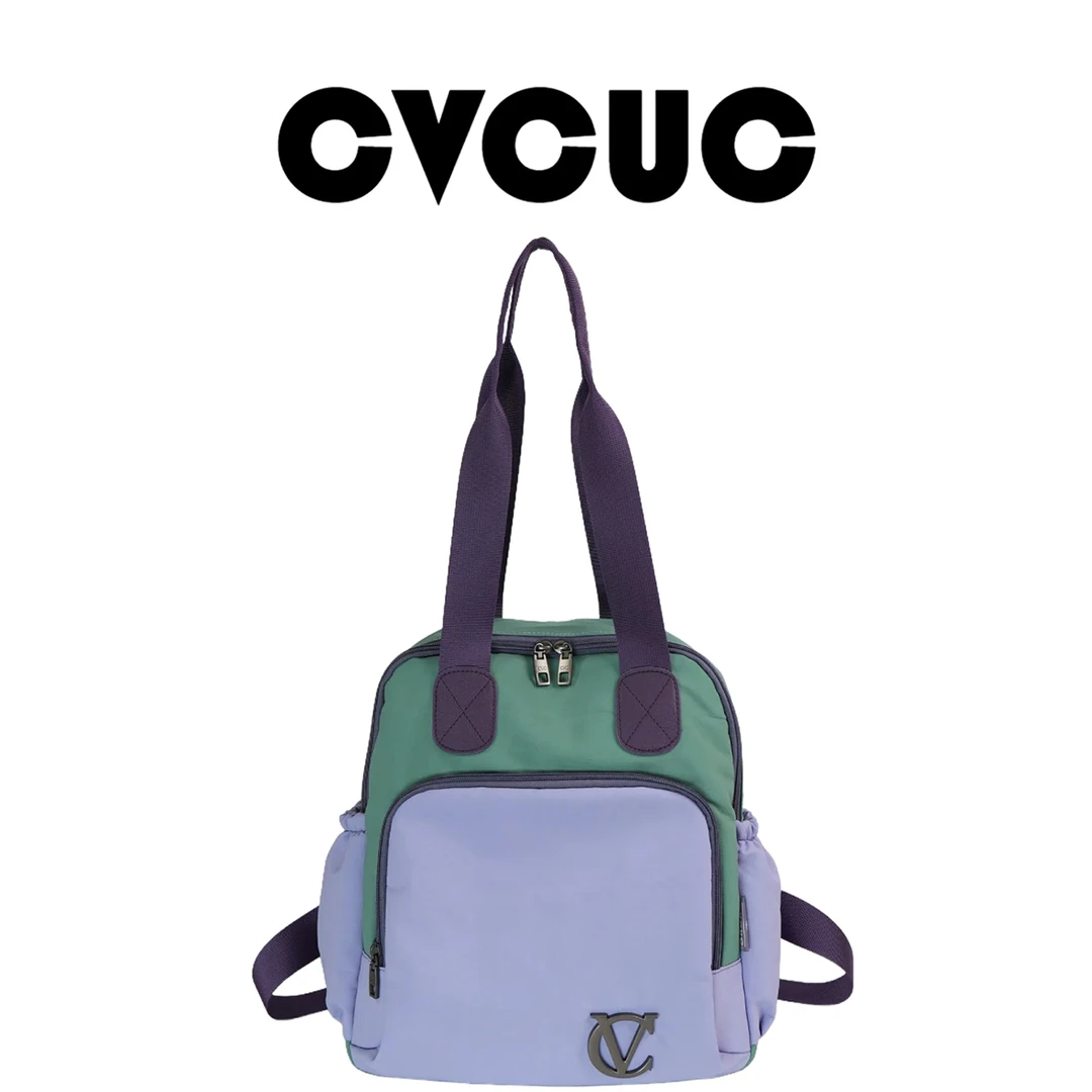 2025新款CVC拼色多功能休闲户外双肩包背包-0268