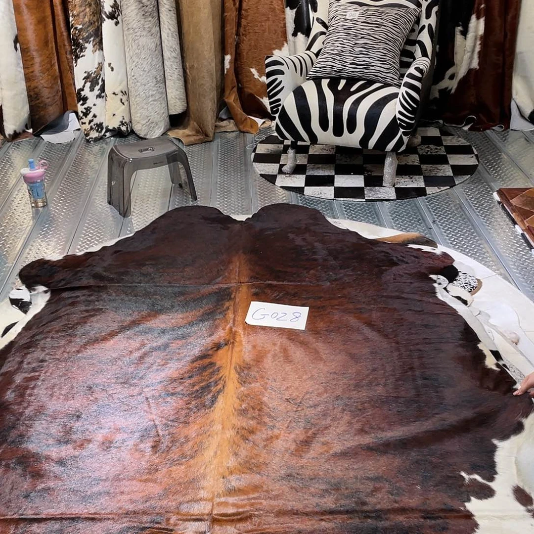 【闪购商品】牛皮高级牛皮地毯真牛皮