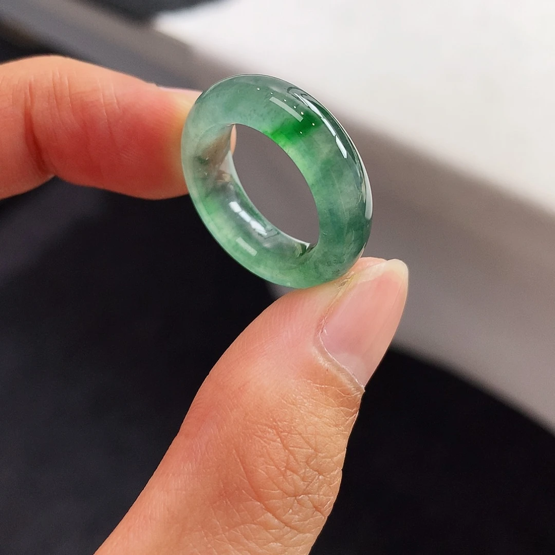 翡翠未镶嵌戒指9号