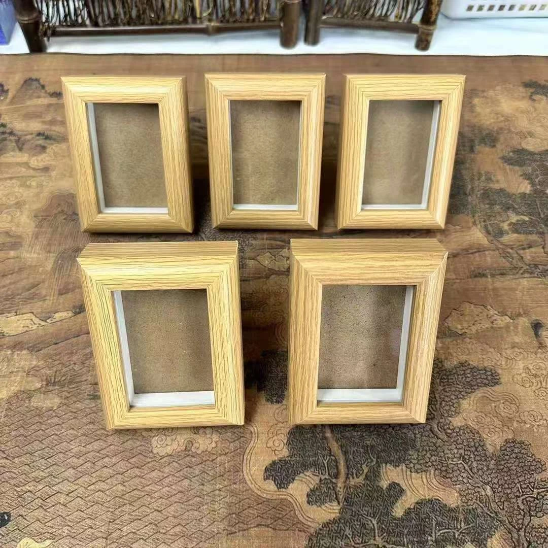 【书心工厂】画框清仓【原木色】宋锦书法摆台【1卡框】5个