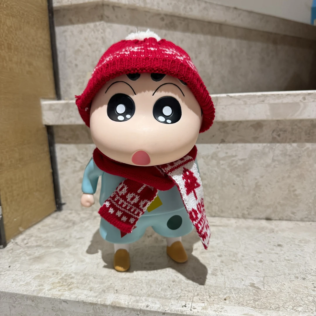 [中号浅青睡衣小新冬日套装23cm 可爱类型礼物家居手办玩具摆件