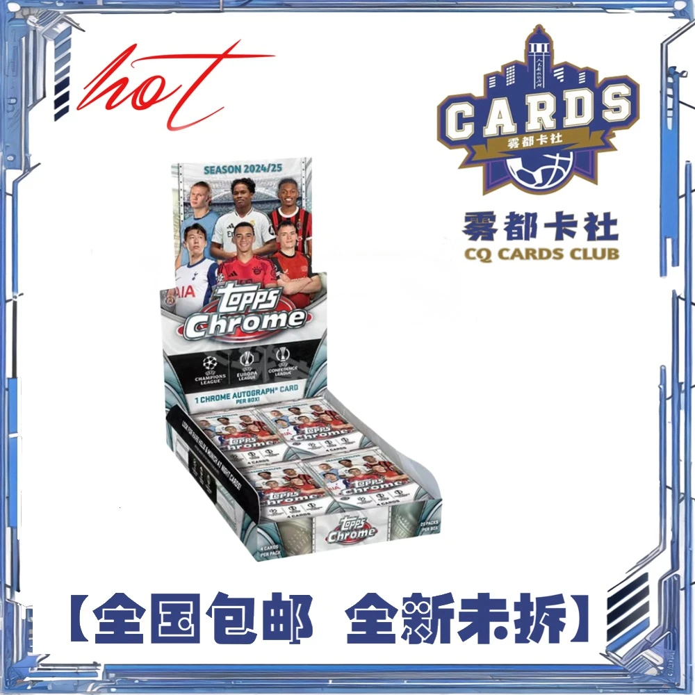 【盲盒】24-25 Topps 欧战  Chrome Hobby足球 球星卡 【拆盒】【拆包】