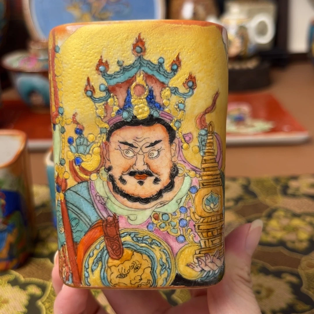 志野柴烧手工手绘