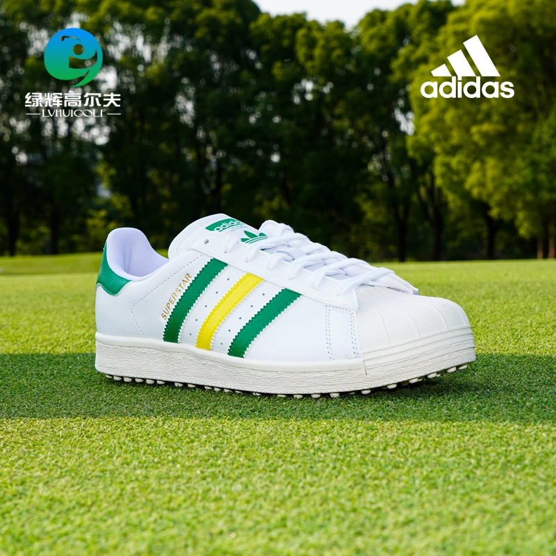 adidas/阿迪达斯高尔夫男士球鞋SUPERSTAR贝壳头运动鞋golf无钉鞋