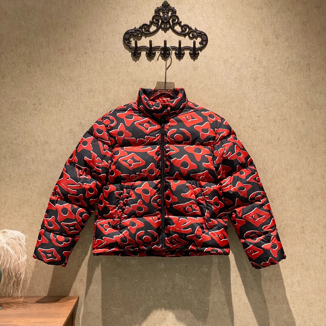 99新 LouisVuitton/路易威登 联名红色字母logo羽绒服/34码/35056