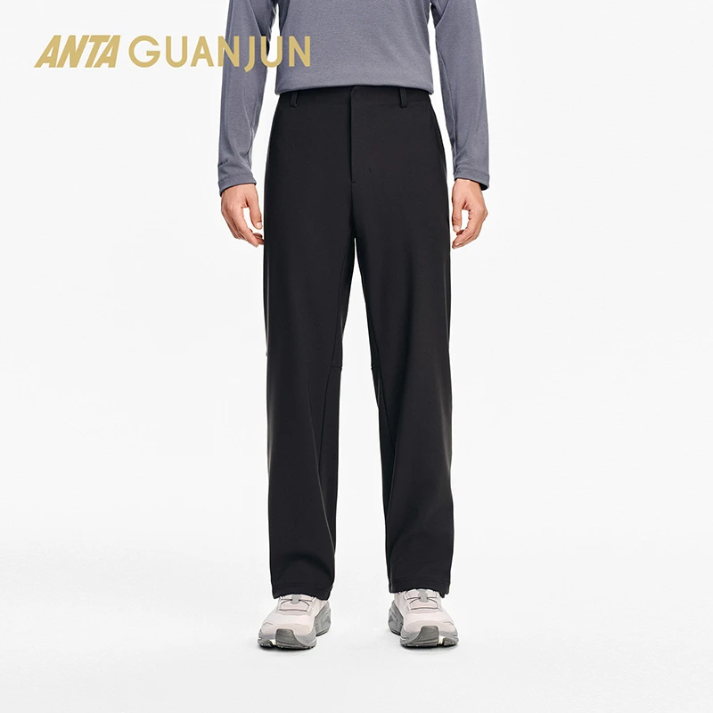 【加绒】安踏冠军全天候系列石墨烯通勤随型裤保暖运动长裤男士