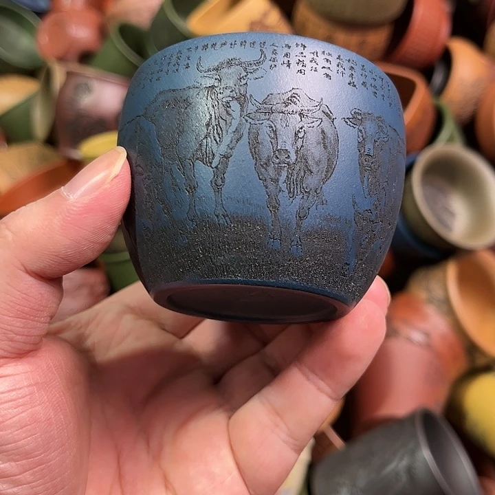 紫砂茶杯全手工紫砂主人杯