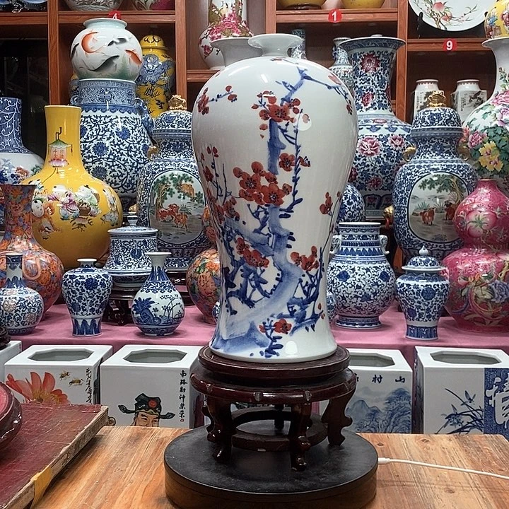 景德镇陶瓷手工手绘花瓶摆件