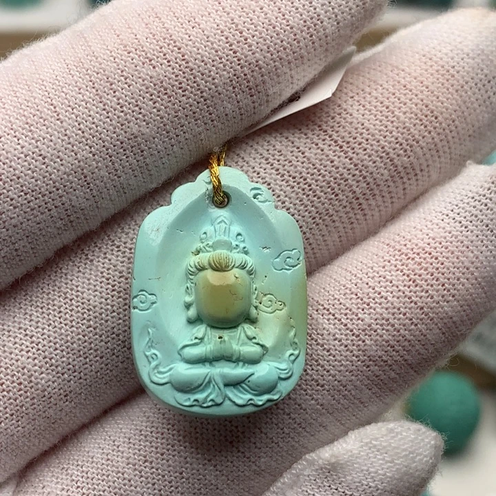 绿松石未镶嵌珠宝奇石16.9mm