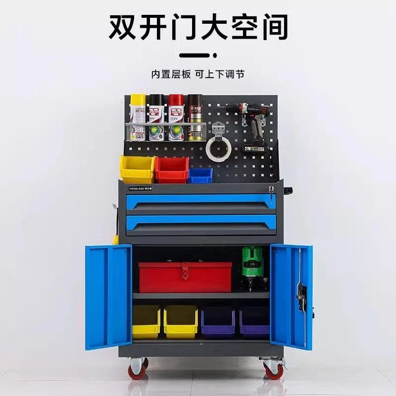 工具车工具柜移动多功能车间汽修维修柜铁皮五金零件工具箱工作台
