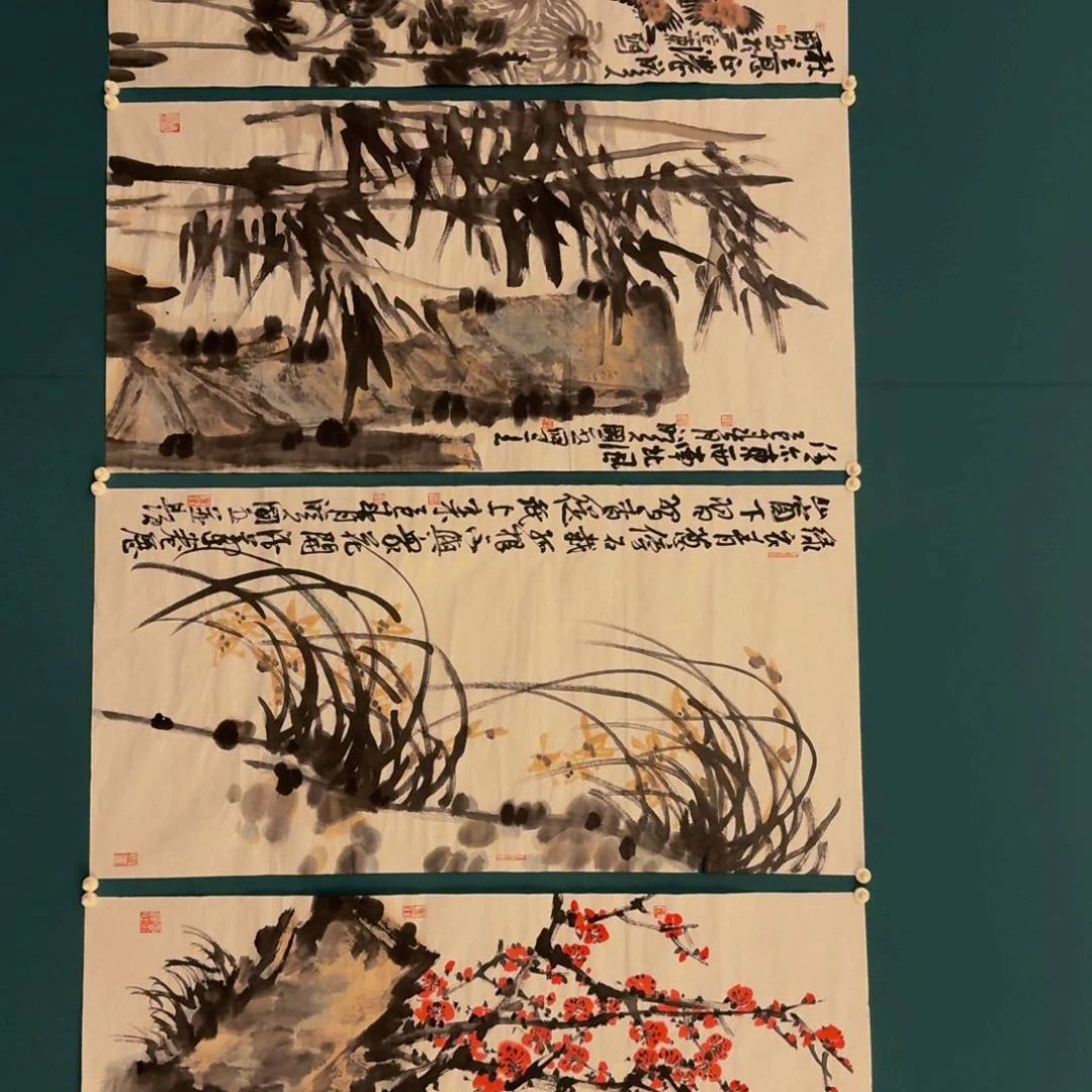 国画单老师作品画作画作