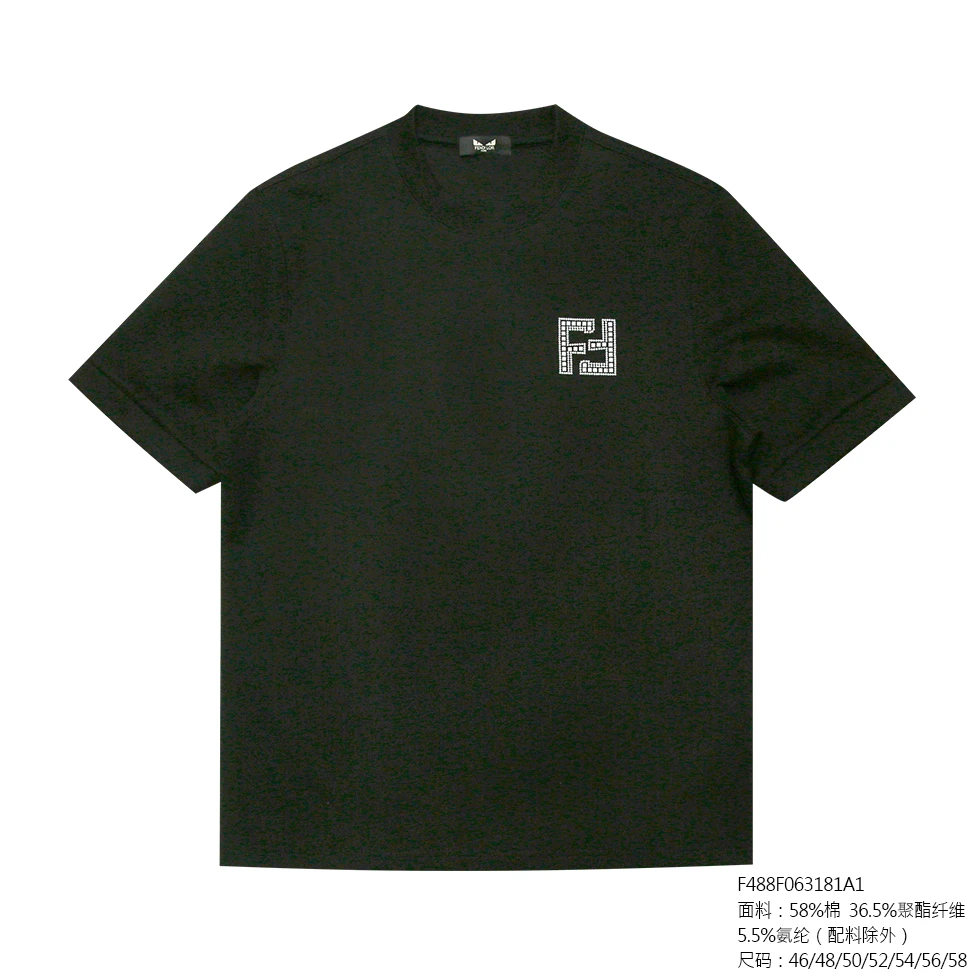 FENDILOR小怪兽25年春夏款男士短袖T恤 F488F063181A