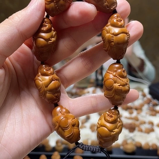 橄榄核手串/手链小金条