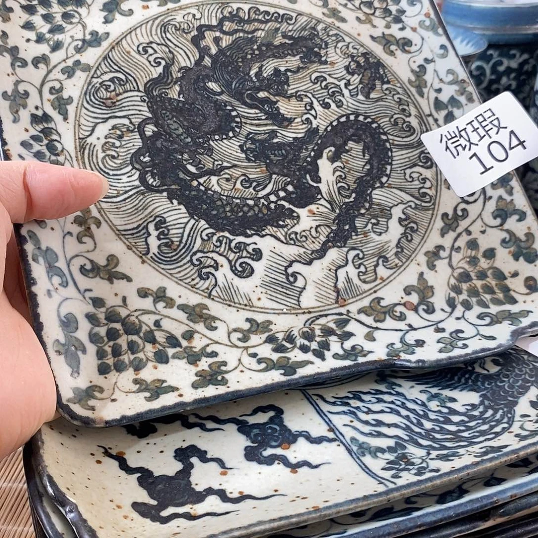 手工手绘青花高温陶瓷