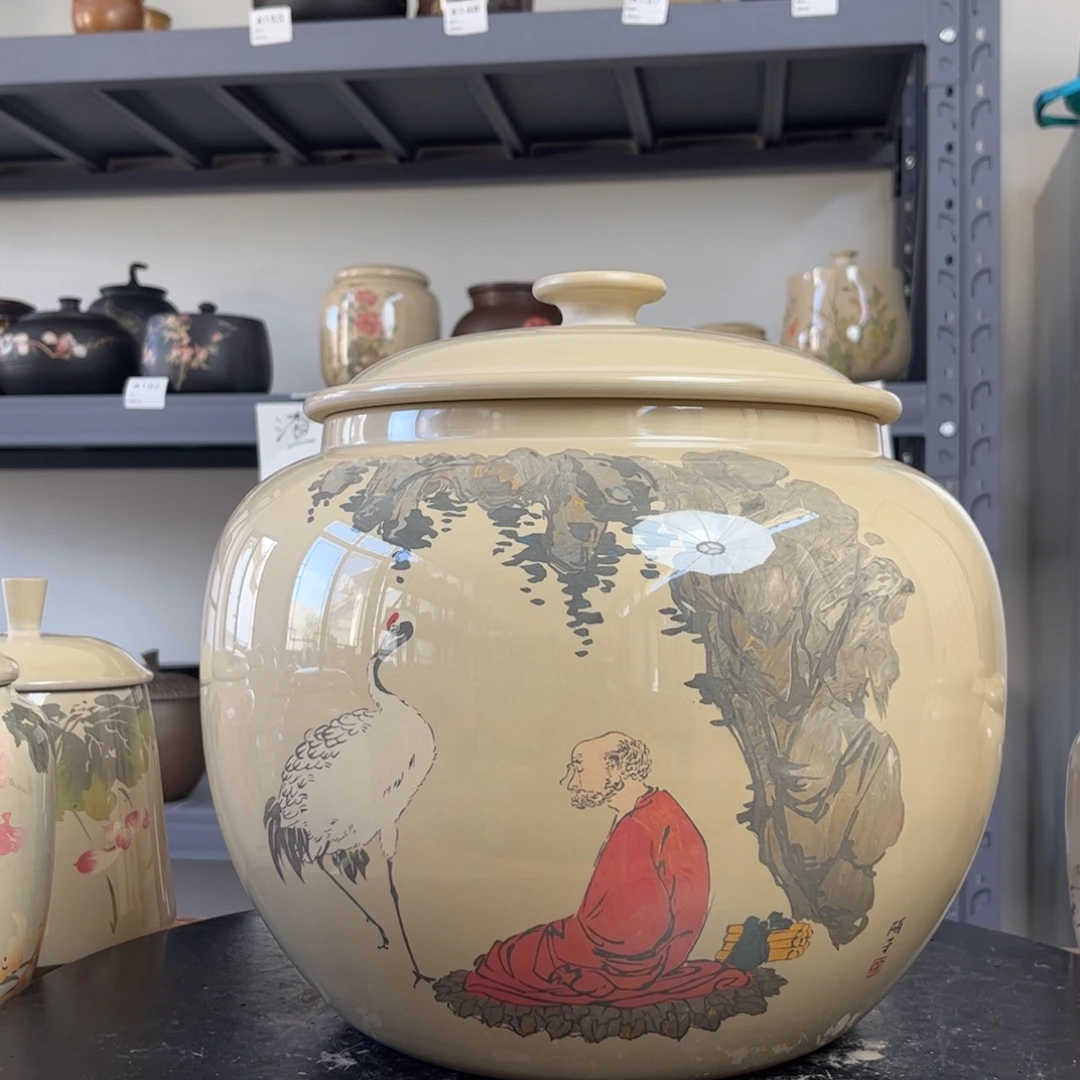 白泥水亮光存茶罐3kg