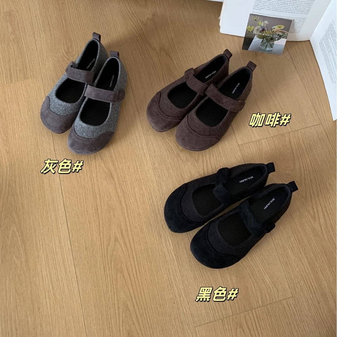 百搭时尚仙女风外穿粗跟中跟一字带女鞋