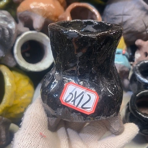 粗陶花盆手工花盆制作