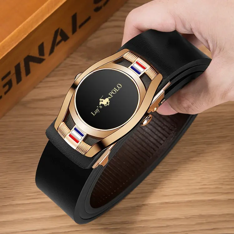 【2024年新款十二生肖皮带】男士皮带无牙自动扣腰带潮流百搭高档