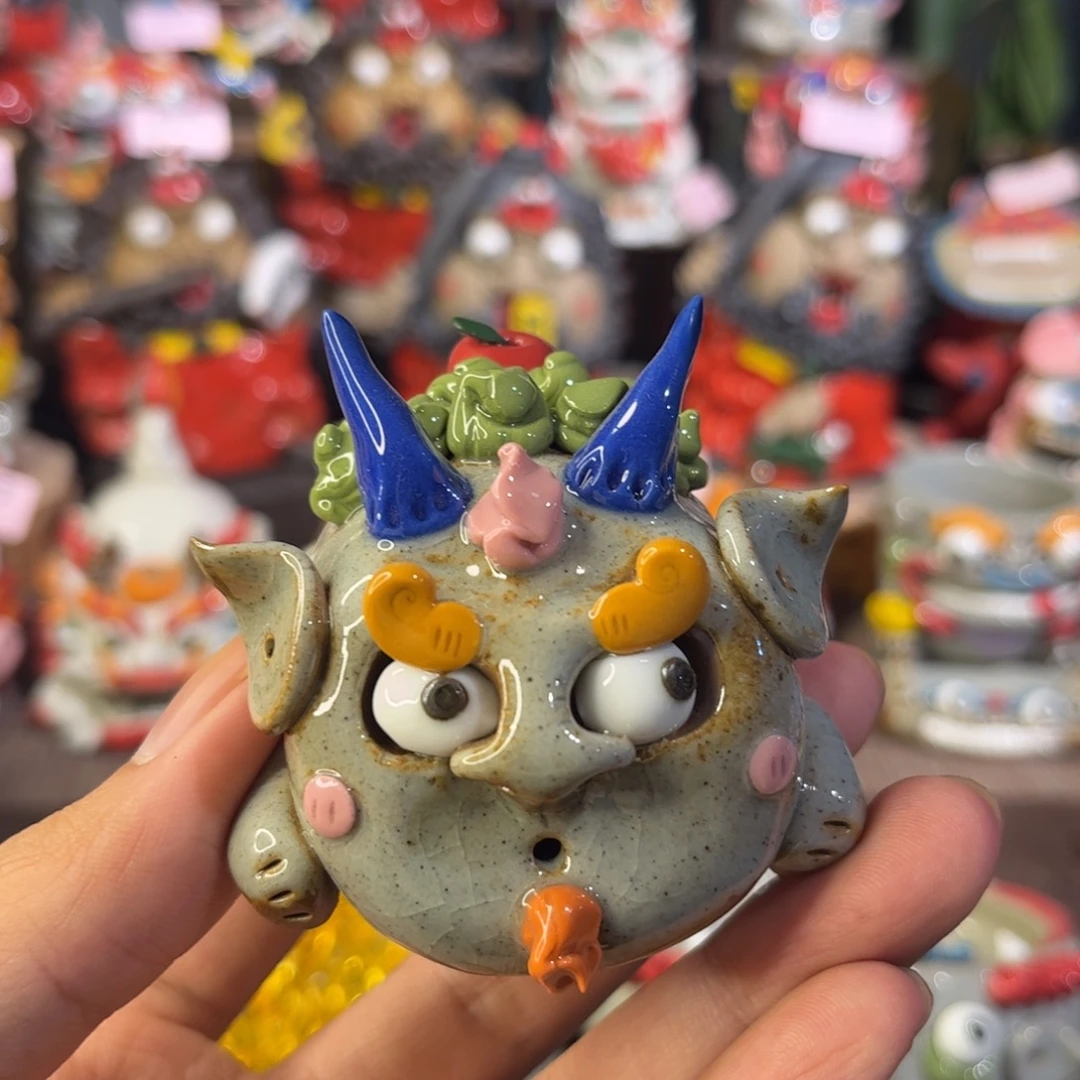 泥塑纯手工茶宠摆件
