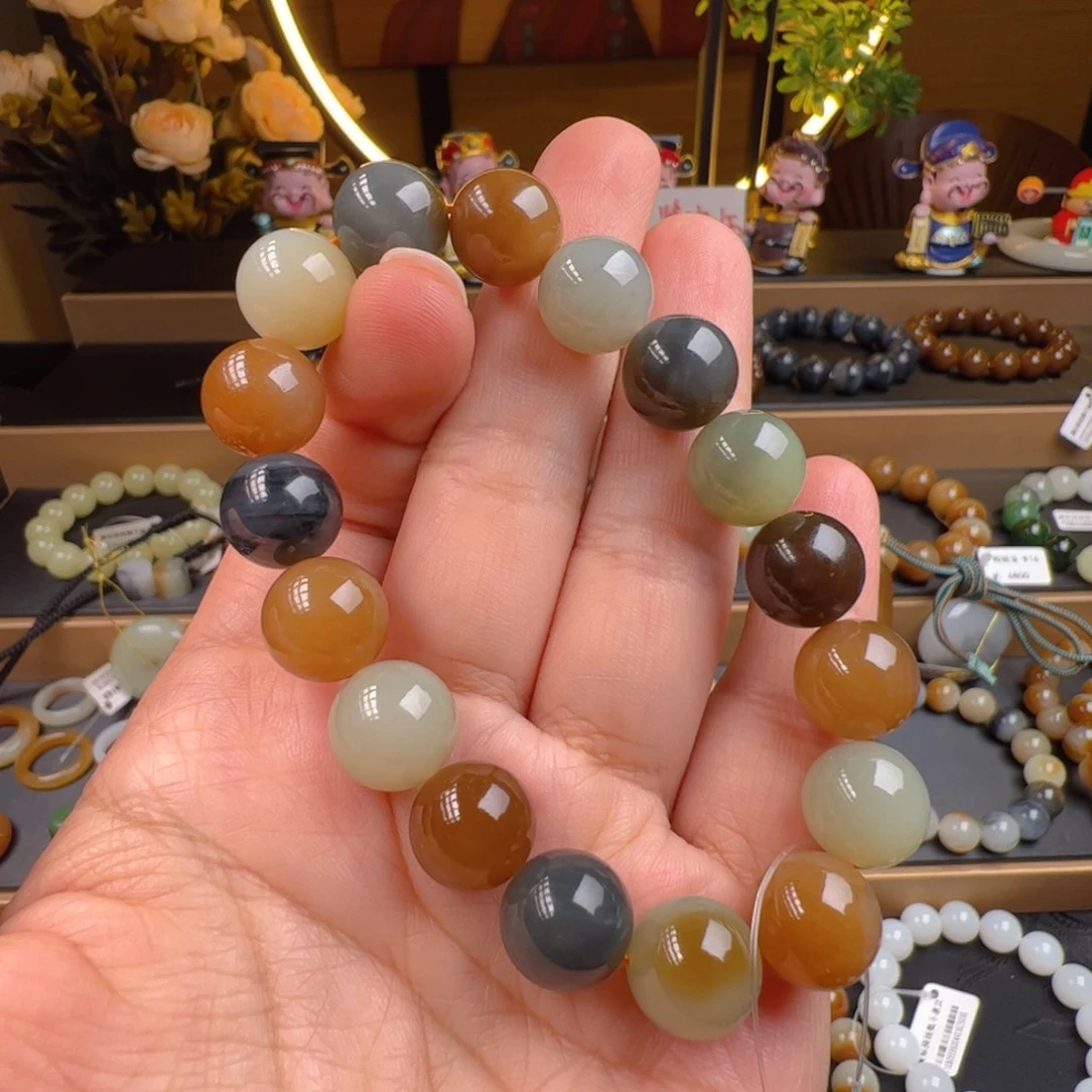 和田玉未镶嵌手链